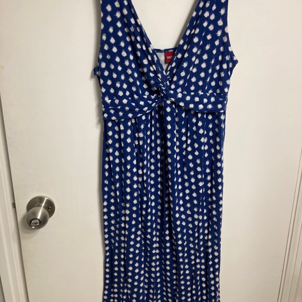 Blue Polk a dot dress